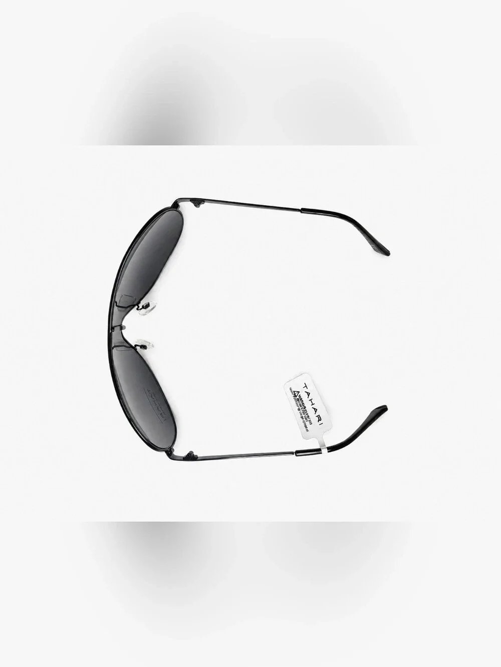 Tahari Sleek Black Temple Sunglasses
